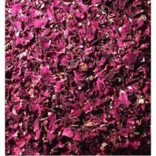 Dried rose flowers petals