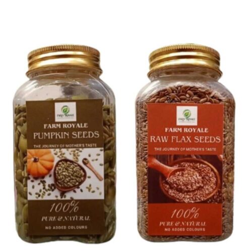 Raw Flax Seeds & Pumpkin Seeds